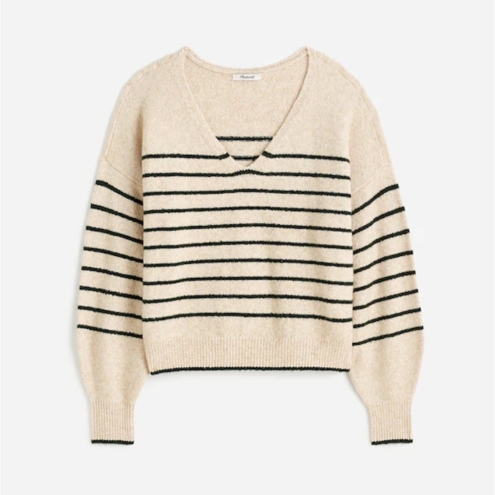Madewell Wedged V-Neck Sweater